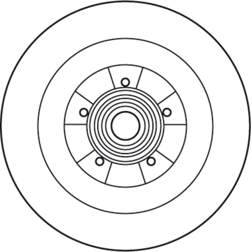 Brzdový kotúč TRW DF6126BS - obr. 1