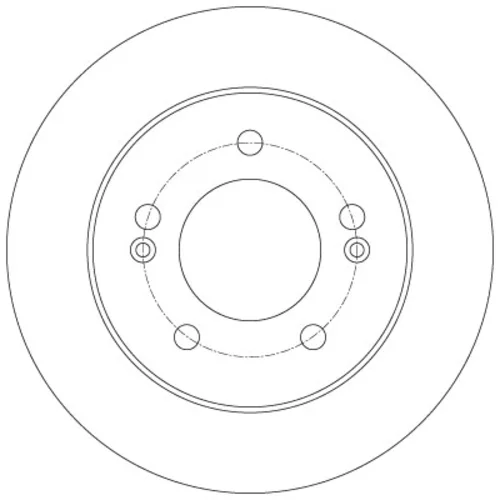 Brzdový kotúč TRW DF6144 - obr. 1
