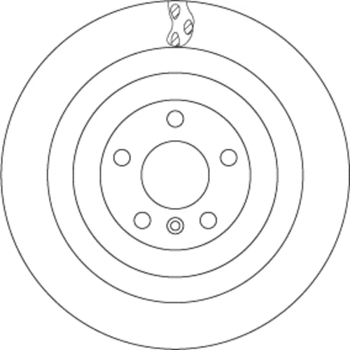 Brzdový kotúč DF6365S /TRW/ - obr. 1