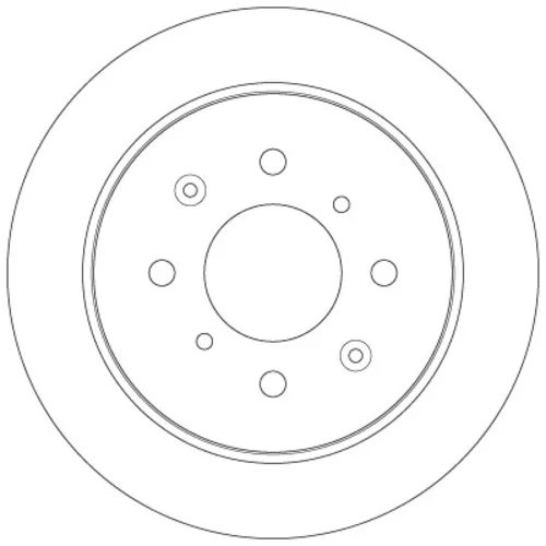 Brzdový kotúč TRW DF6378 - obr. 1