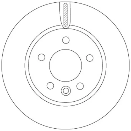 Brzdový kotúč TRW DF6589S - obr. 1