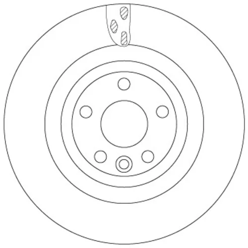 Brzdový kotúč TRW DF6706S - obr. 1