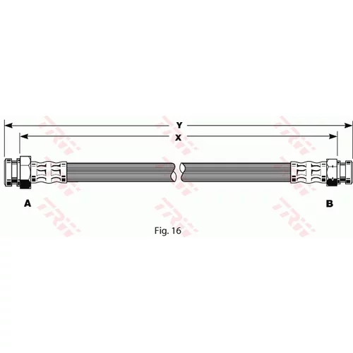 Brzdová hadica TRW PHA163