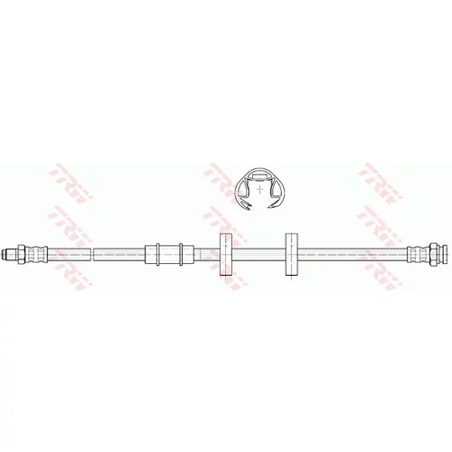 Brzdová hadica TRW PHB327 - obr. 1