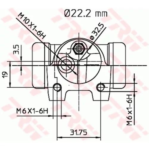 Brzdový valček kolesa TRW BWH135 - obr. 1