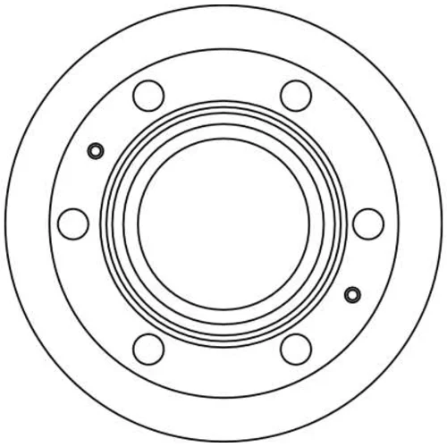 Brzdový kotúč TRW DF2648S - obr. 1