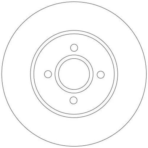 Brzdový kotúč TRW DF4250 - obr. 1