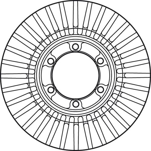 Brzdový kotúč TRW DF6007 - obr. 1