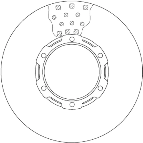 Brzdový kotúč DF6190BS /TRW/ - obr. 1