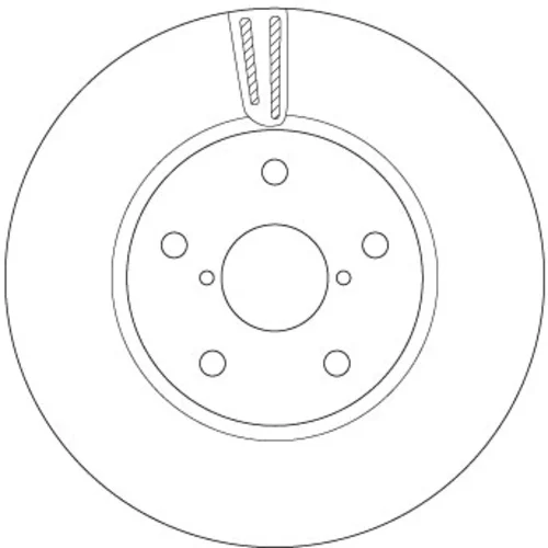 Brzdový kotúč DF6727S /TRW/