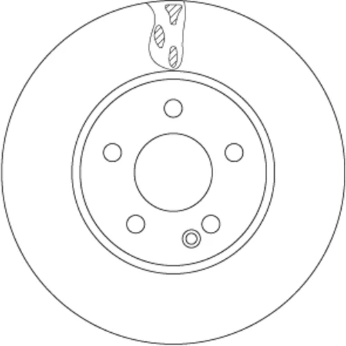 Brzdový kotúč TRW DF6745S - obr. 1