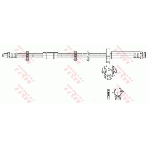 Brzdová hadica TRW PHB293 - obr. 1