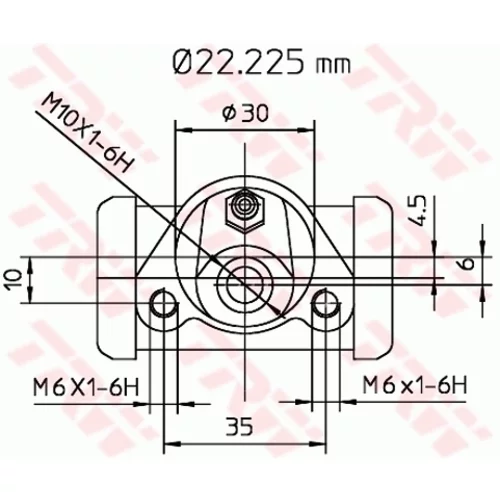 Brzdový valček kolesa TRW BWB111 - obr. 1