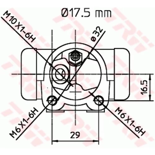 Brzdový valček kolesa TRW BWC247 - obr. 1