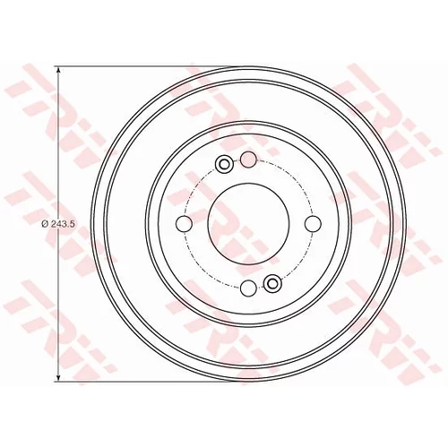 Brzdový bubon TRW DB4401