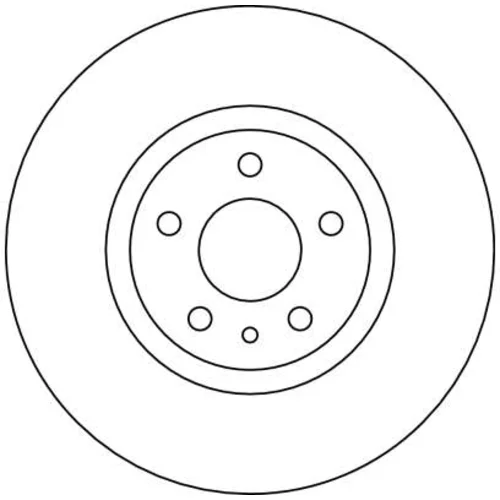Brzdový kotúč TRW DF4025 - obr. 1