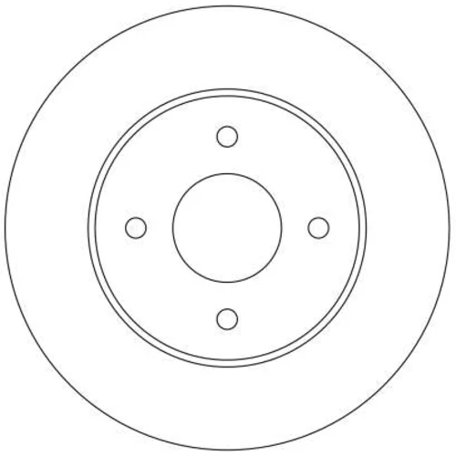 Brzdový kotúč TRW DF4240 - obr. 1