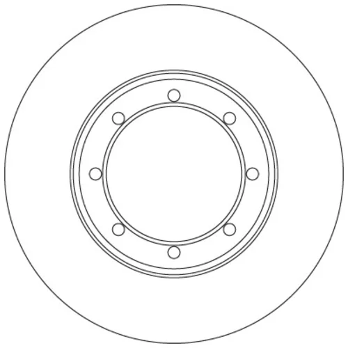 Brzdový kotúč TRW DF6372 - obr. 1
