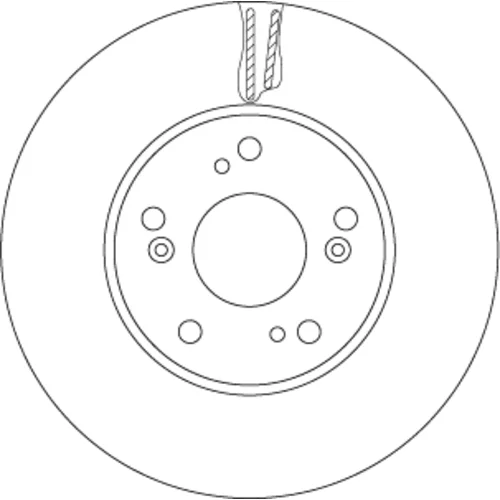 Brzdový kotúč TRW DF6527 - obr. 1