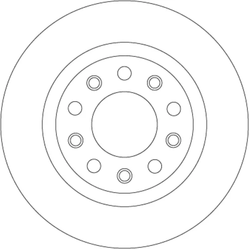 Brzdový kotúč TRW DF8070 - obr. 1