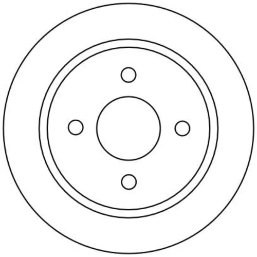 Brzdový kotúč TRW DF1654 - obr. 1
