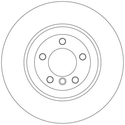Brzdový kotúč TRW DF4389S - obr. 1