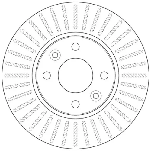 Brzdový kotúč TRW DF6186 - obr. 1