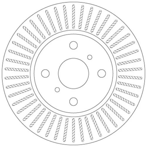 Brzdový kotúč TRW DF6225 - obr. 1