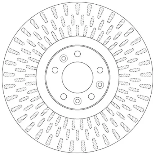 Brzdový kotúč TRW DF6427S - obr. 1