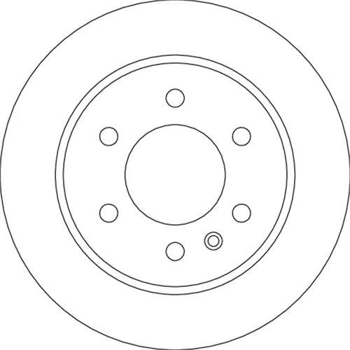 Brzdový kotúč TRW DF6596S