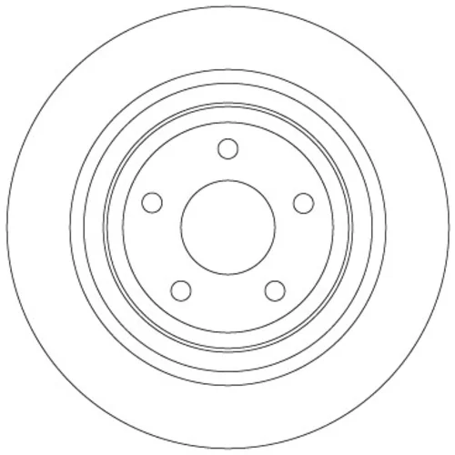 Brzdový kotúč TRW DF6872