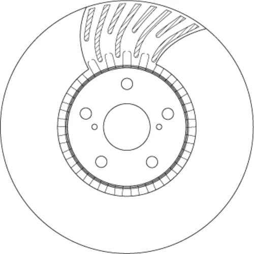 Brzdový kotúč TRW DF4856S - obr. 1