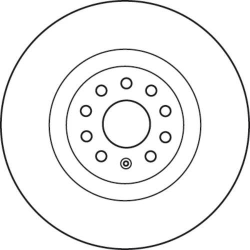 Brzdový kotúč TRW DF6133S - obr. 1