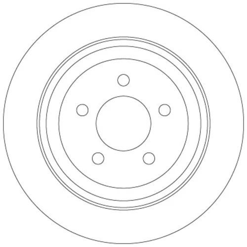 Brzdový kotúč TRW DF6341 - obr. 1