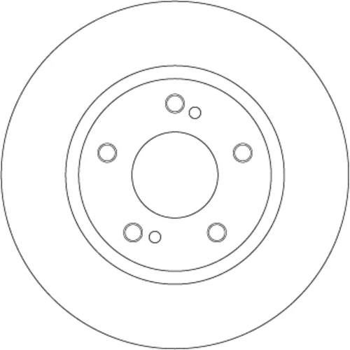 Brzdový kotúč TRW DF7028 - obr. 1