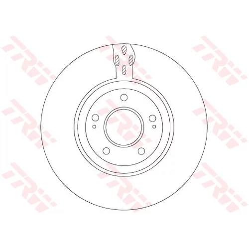 Brzdový kotúč TRW DF7302S