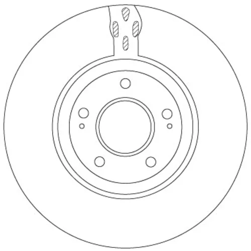 Brzdový kotúč TRW DF7302S - obr. 1
