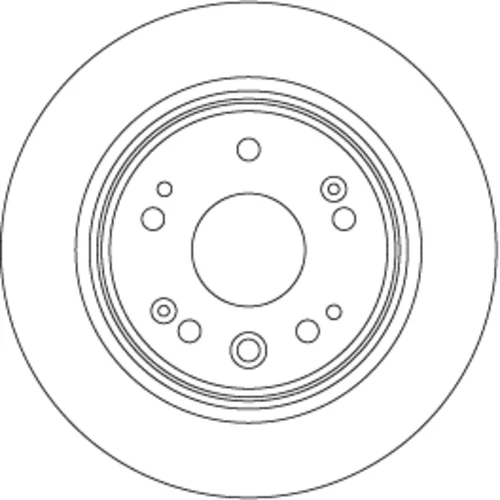 Brzdový kotúč TRW DF8083 - obr. 1