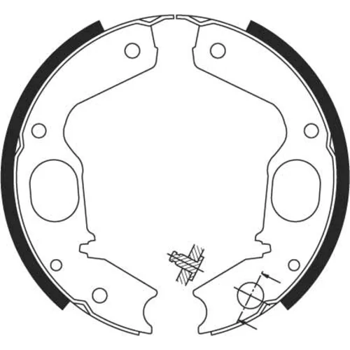 Sada brzd. čeľustí parkov. brzdy TRW GS8695 - obr. 1