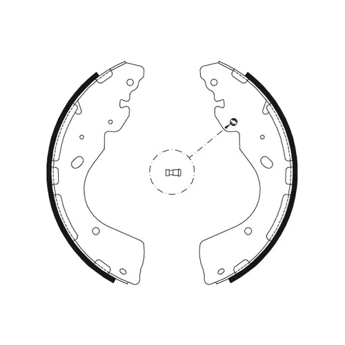 Sada brzdových čeľustí TRW GS8797 - obr. 1