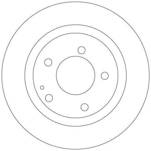 Brzdový kotúč TRW DF4322 - obr. 1