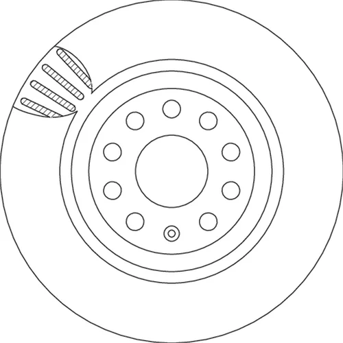 Brzdový kotúč TRW DF4754 - obr. 1