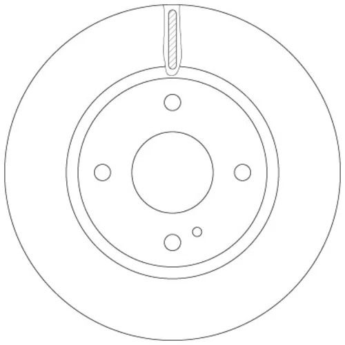 Brzdový kotúč TRW DF6399 - obr. 1