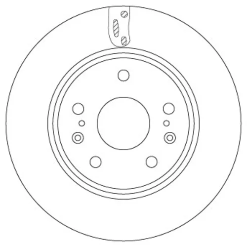 Brzdový kotúč TRW DF6703 - obr. 1