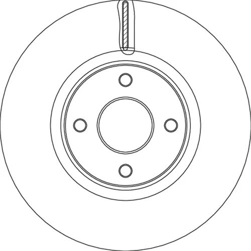 Brzdový kotúč TRW DF6761S
