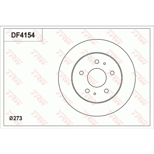Brzdový kotúč TRW DF4154