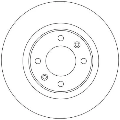 Brzdový kotúč TRW DF4215 - obr. 1
