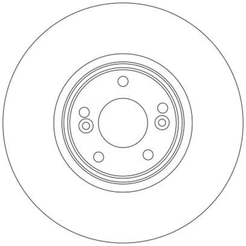 Brzdový kotúč TRW DF4260S - obr. 1