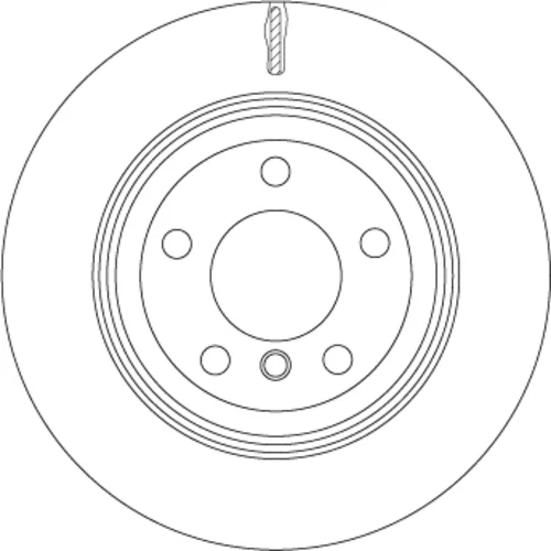 Brzdový kotúč TRW DF4854S - obr. 1