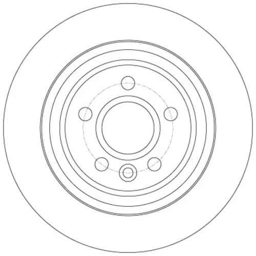 Brzdový kotúč TRW DF6187 - obr. 1